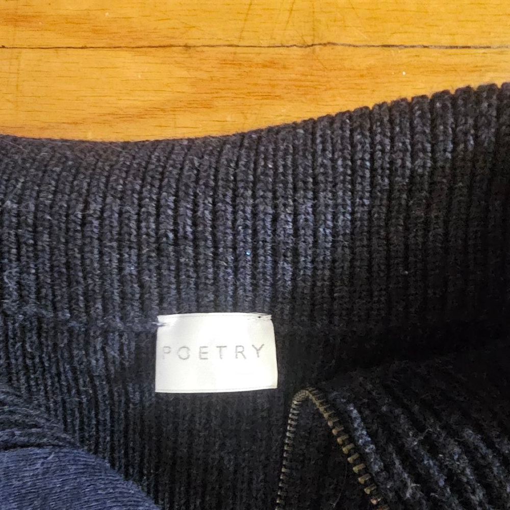 Poetry Wool Blend Knit Turtleneck Jumper Dress Size 10 - Picture 2 of 7